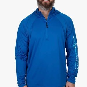 Habit Outdoor - Men's Small Hooded 1/4 Zip Performance Layer/Long Sleeve